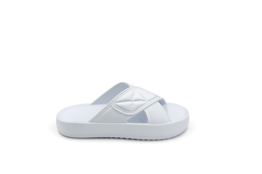 Echo Men Sliders Pearl White