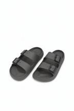 Two Buckle Sandals for Men Classic Black
