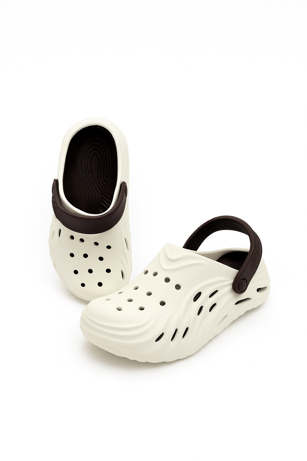 Wave Clogs for Men Pearl White