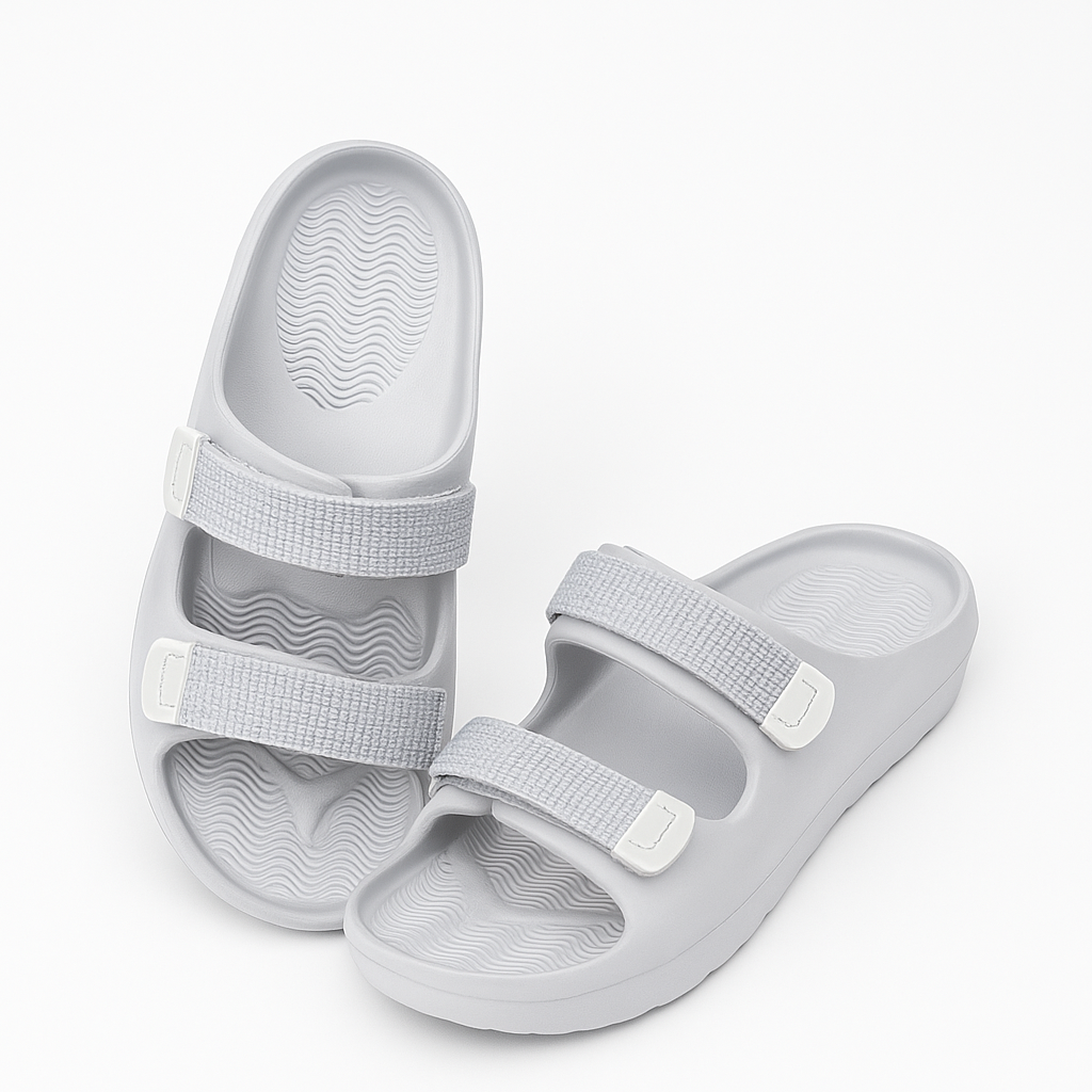 Twin Double Strap Sandals for Men Dove Grey