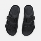 Twin Double Strap Sandals for Men Classic Black