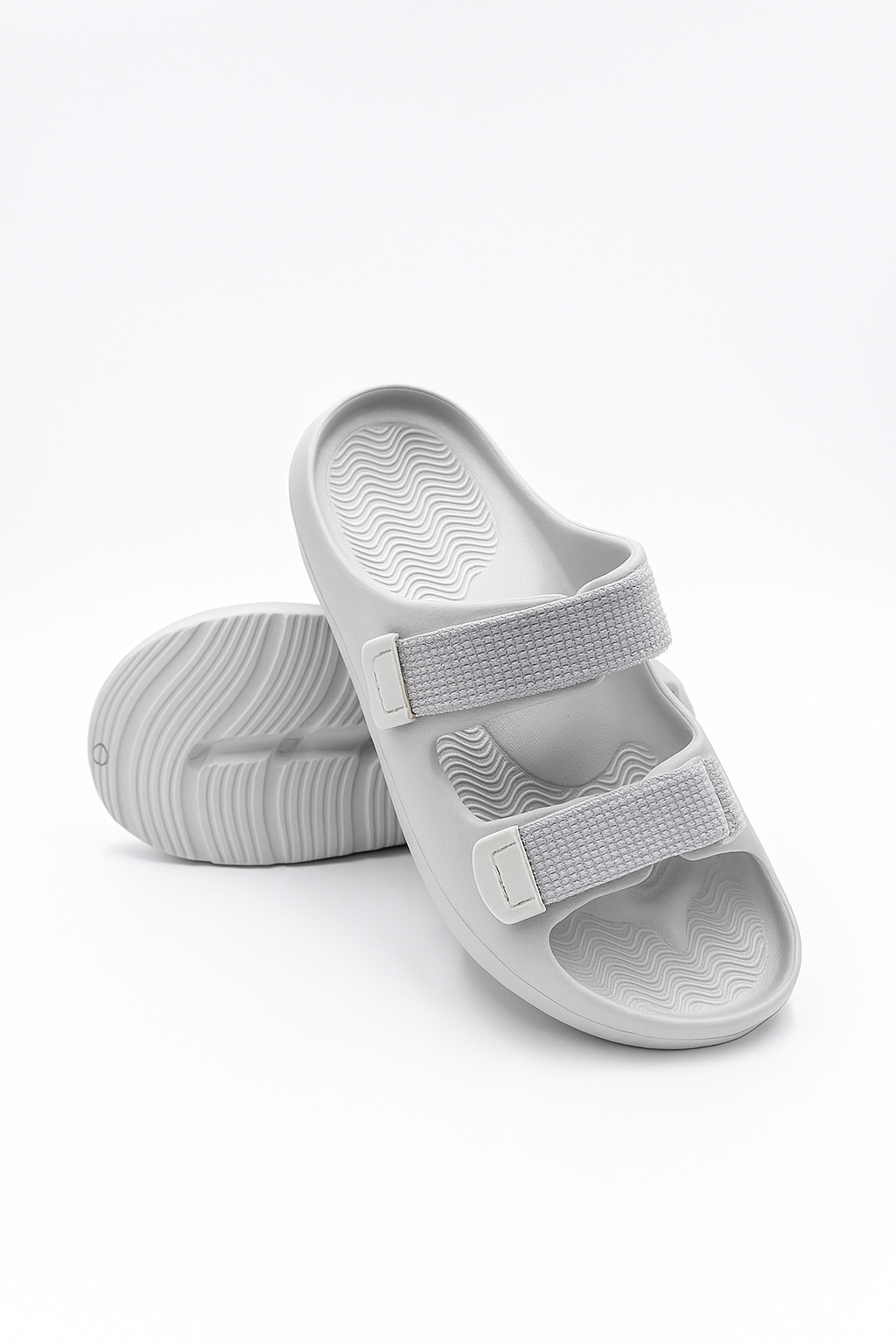 Twin Double Strap Sandals for Men Dove Grey