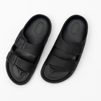 Two Buckle Sandals for Men Classic Black