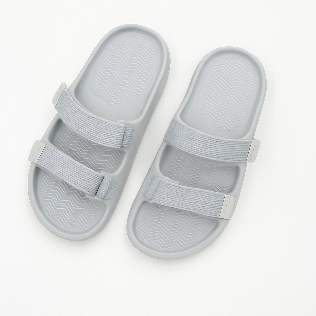 Twin Double Strap Sandals for Men Dove Grey