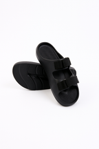 Twin Double Strap Sandals for Men Classic Black