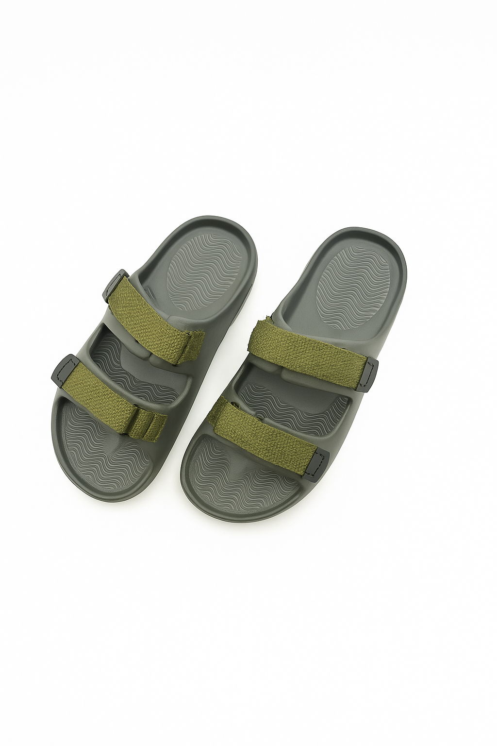 Twin Double Strap Sandals for Men Olive