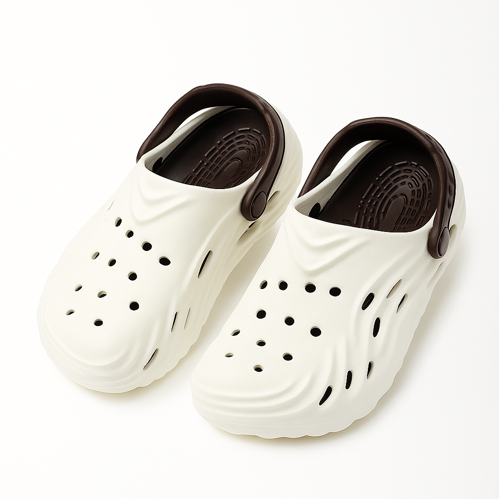 Wave Clogs for Men Pearl White